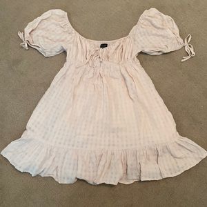 Brand Cotton Candy. Cream Summer Dress with pockets. Size small.